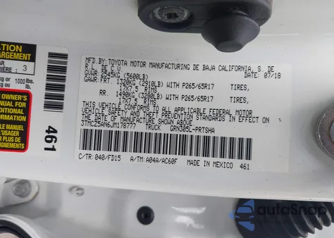 2018 Toyota Tacoma Trd Sport from USA, damaged, VIN 3TMCZ5AN6JM178777